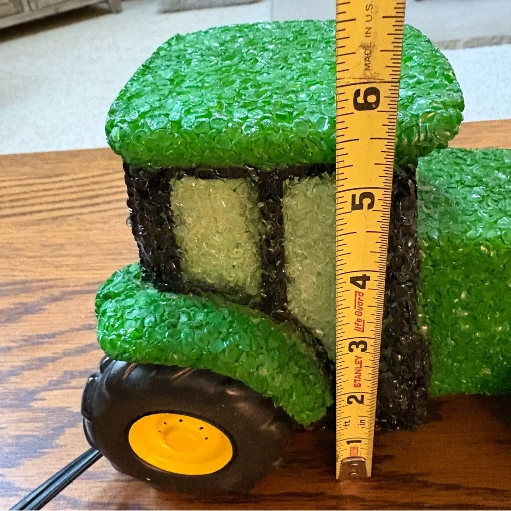 John Deere Tractor Table Dresser Nightlight Melted Plastic Popcorn